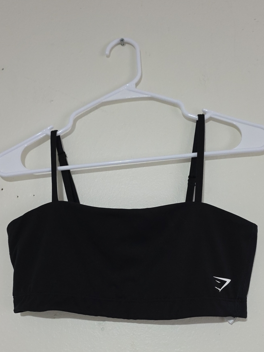 Gymshark Black Sports Bralette with Thin Adjustable Straps